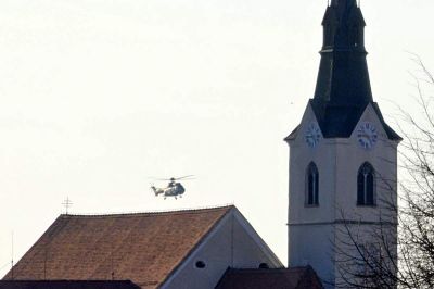 V Ljutomeru posredoval helikopter