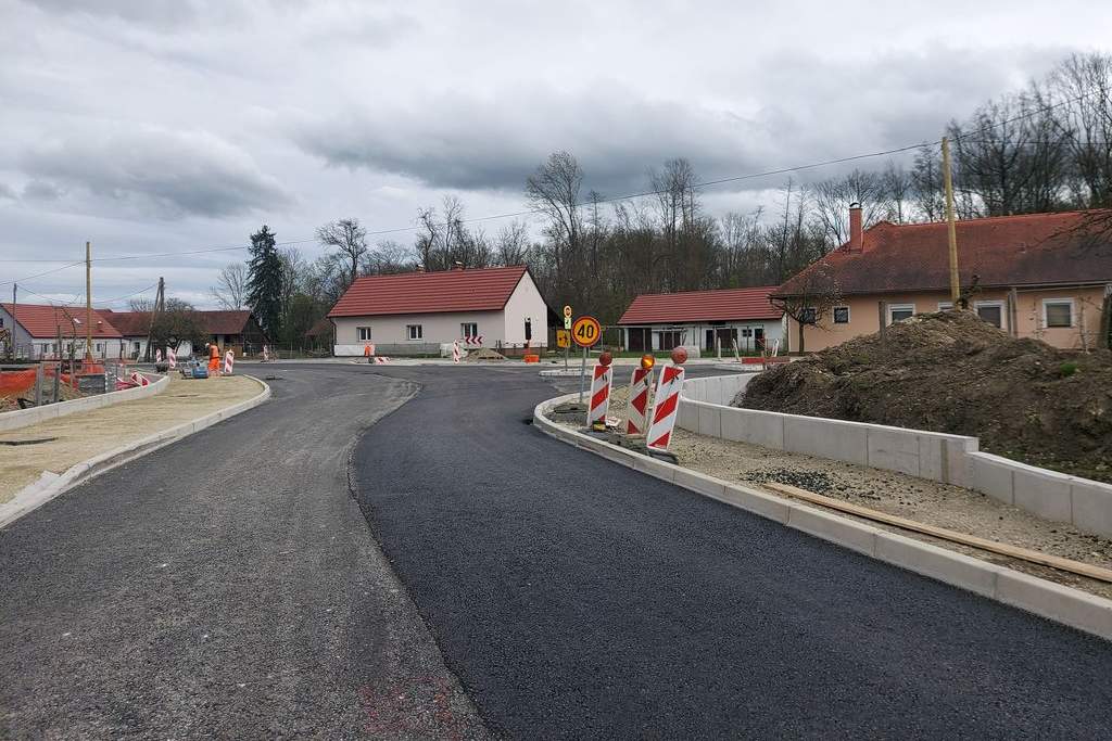 Obnova ceste v Lukavcih, foto: Občina Križevci
