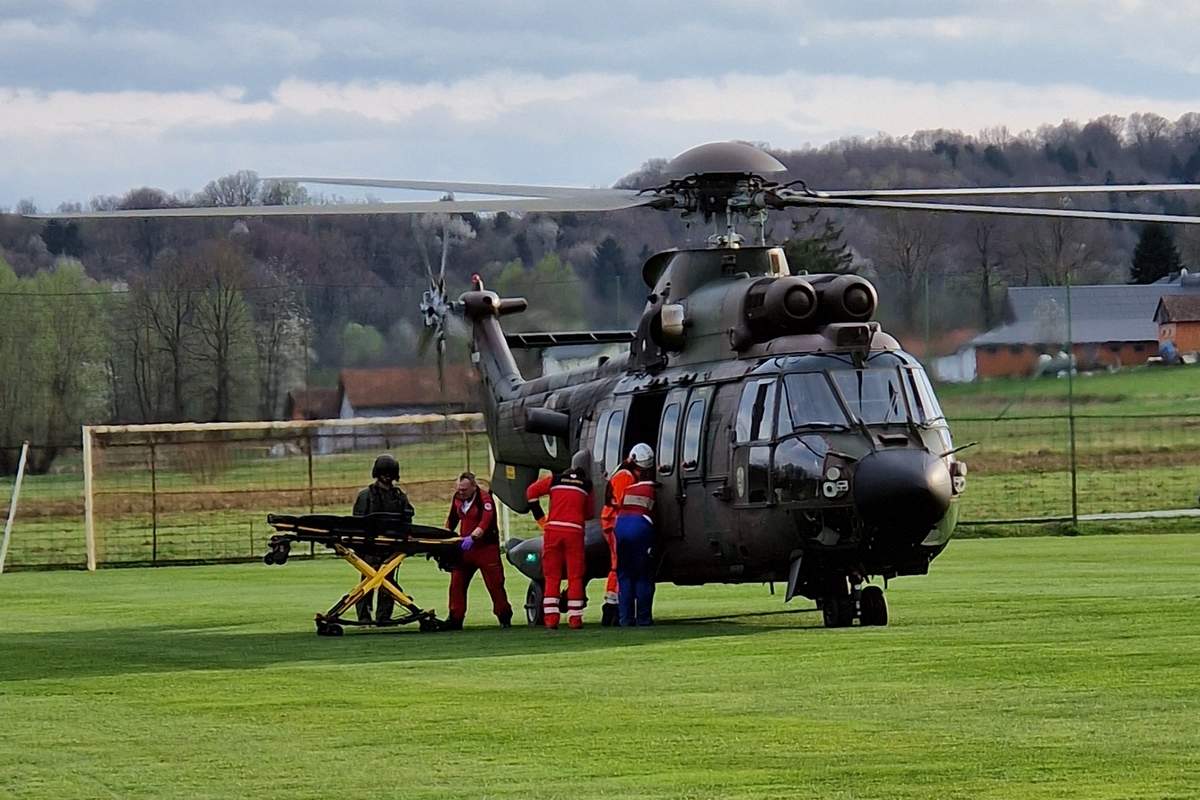 Posredoval je helikopter, foto: Občina Rogašovci