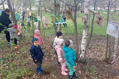 Razstava na prostem v vrtcu Mala Nedelja