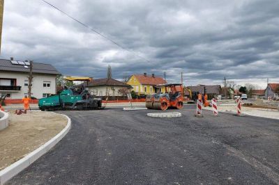 Asfaltiranje ceste v Likavcih, foto: Občina Križevci