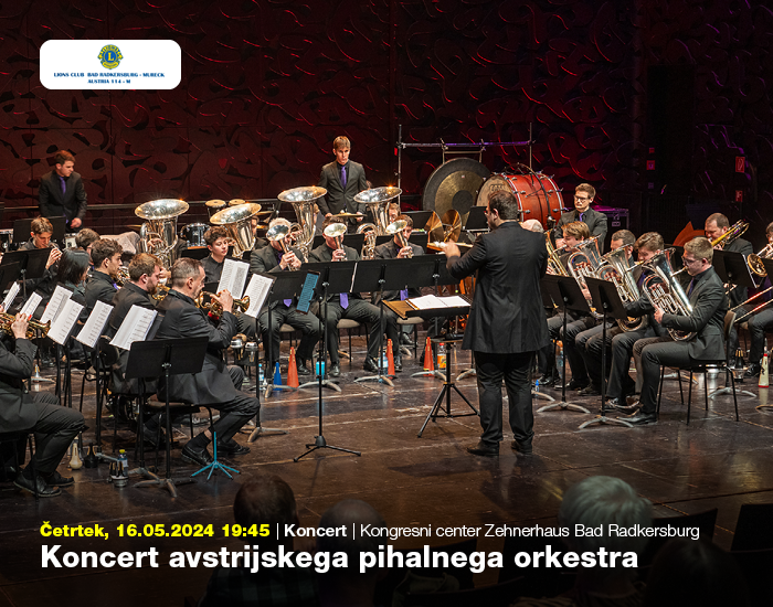 Koncert avstrijskega pihalnega orkestra