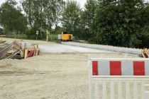 Gradnja križišča in mostu v Šalincih