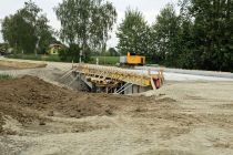 Gradnja križišča in mostu v Šalincih