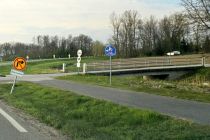 Gradnja križišča in mostu v Šalincih