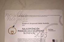 KS Mala Nedelja najuspešnejša podeželska skupnost