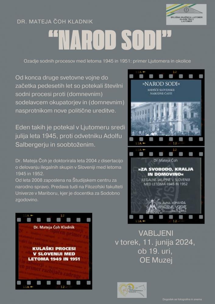 NAROD SODI predavanje dr. Mateje Čoh Kladnik