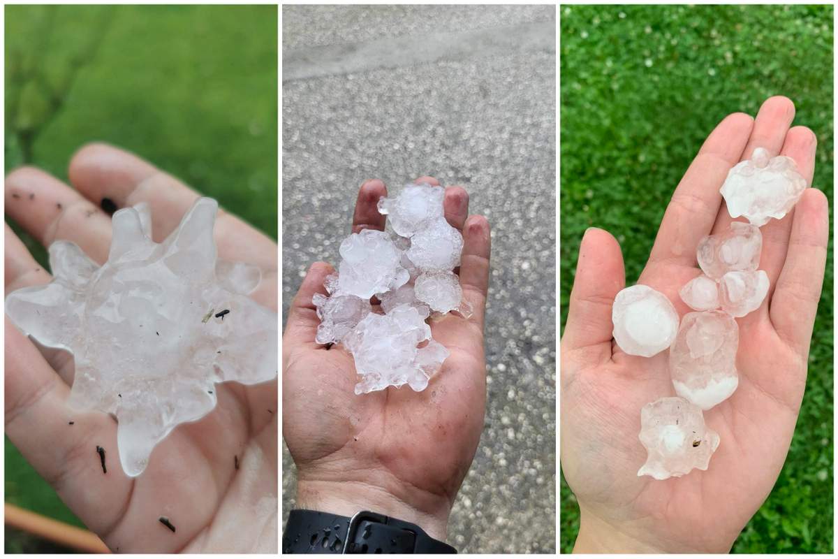 Ponekod je padala toča Ponekod je padala toča