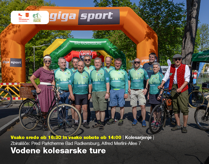  Vodena kolesarska tura po regiji - Avstrija/Slovenija