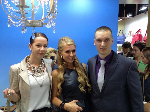 Saša Mesarič, Paris Hilton in Domen Kovačič Saša Mesarič, Paris Hilton in Domen Kovačič