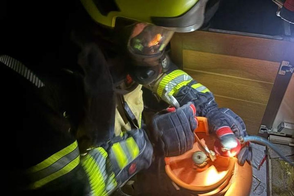 Požar so pogasili domači gasilci Požar so pogasili domači gasilci