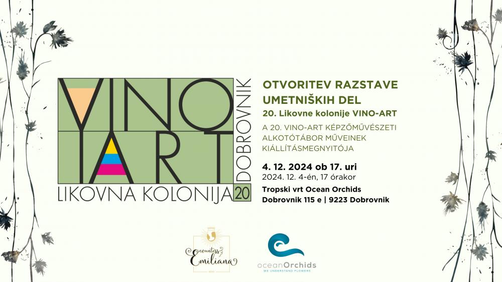 otvoritev razstave umetniških del  20. LIKOVNE KOLONIJE VINO-ART 