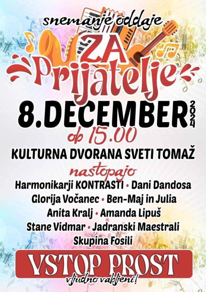 Snemanje oddaje Za prijatelje