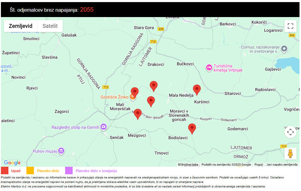 Izpad električne energije