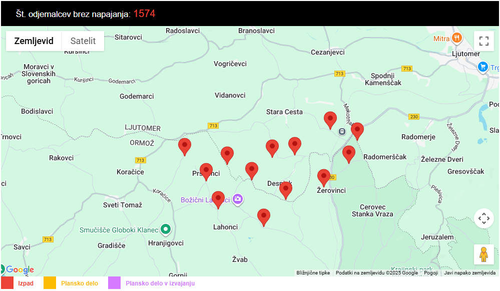 Izpad električne energije