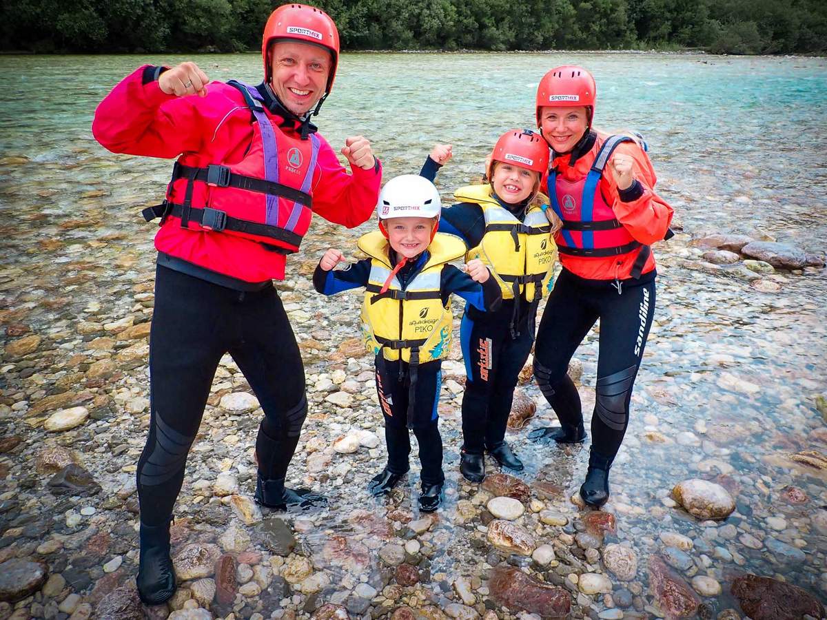 Rafting z družino