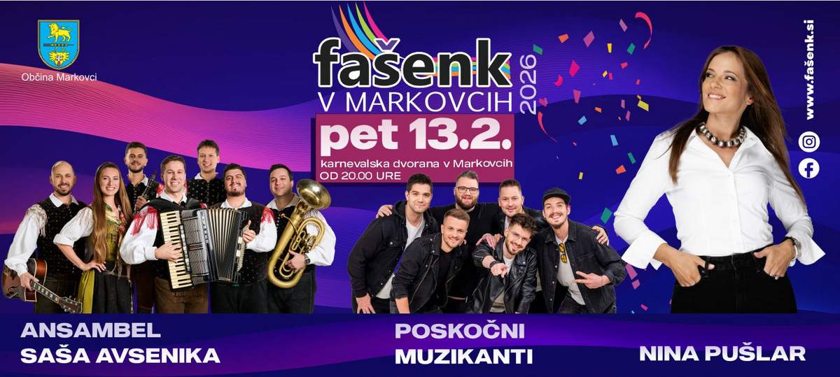 Fašenk v Markovcih 2026
