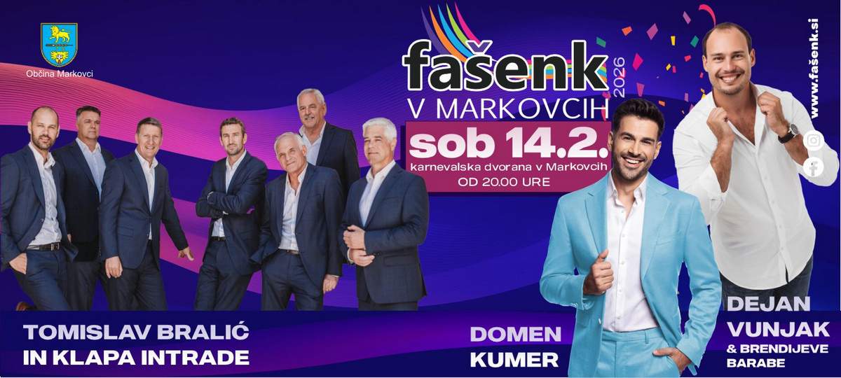 Fašenk v Markovcih 2026