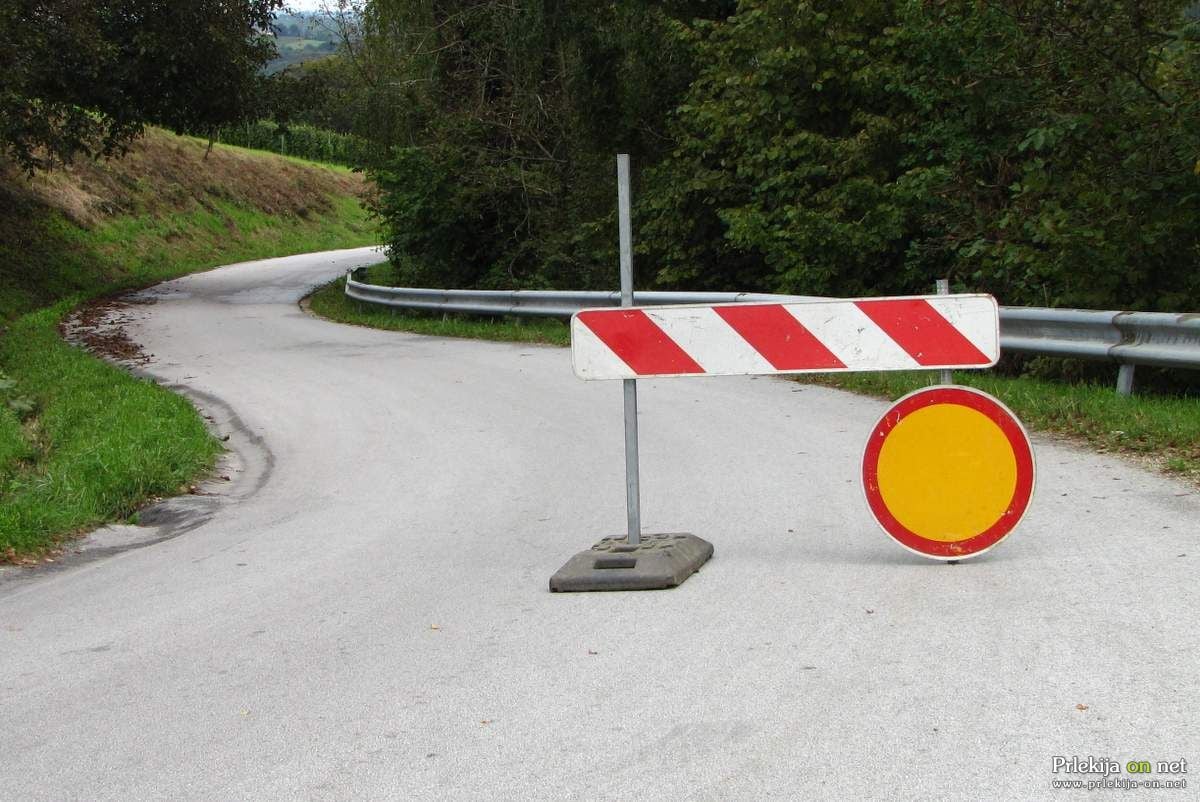 Nekatere ceste bodo zaprte Nekatere ceste bodo zaprte
