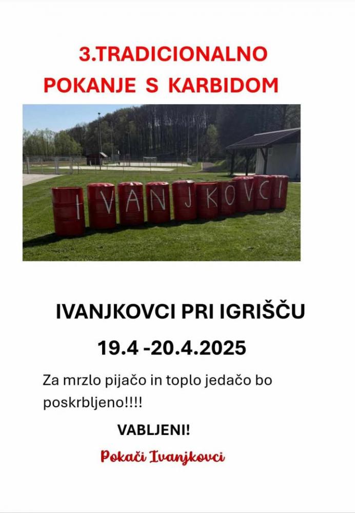 3. tradicionalno pokanje s karbidom