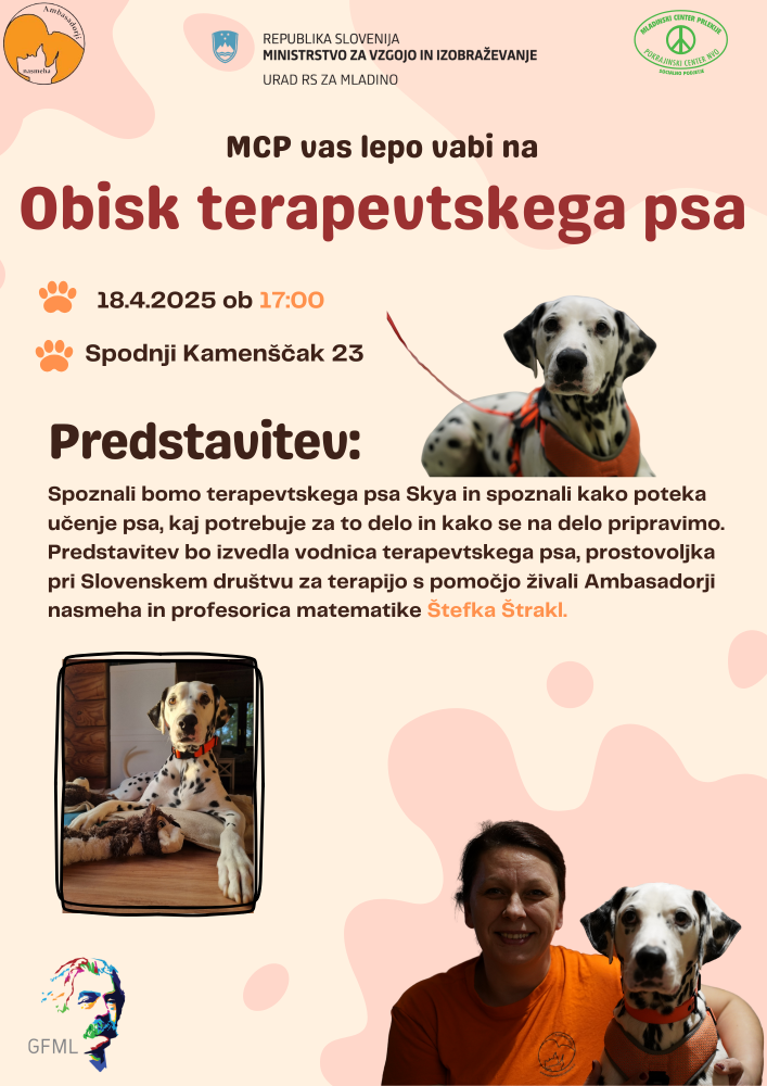 Obisk terapevtskega psa 