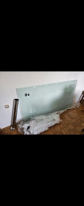 Steklena miza 160x90x75