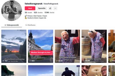 En video ima trenutno preko 182 tisoč ogledov, drug pa skoraj 24 tisoč, vir: TikTok profil ustvarjalca