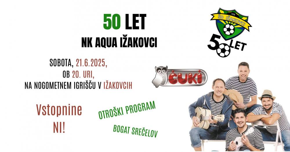 50 let NK AQUA Ižakovci s Čuki