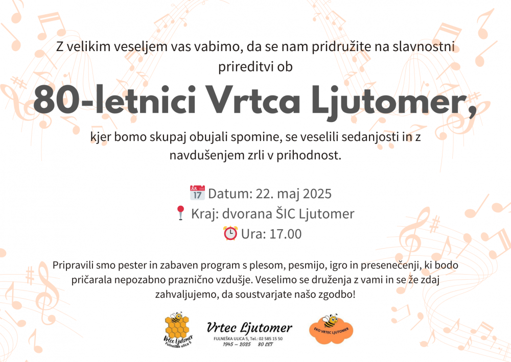 80-letnica Vrtca Ljutomer