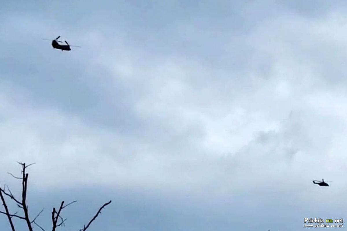 Vojaški helikopterji nad Prlekijo