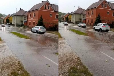 Ormoška cesta je bila poplavljena