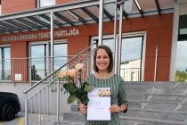 Otroški pevski zbor OŠ Stročja vas na regijskem tekmovanju