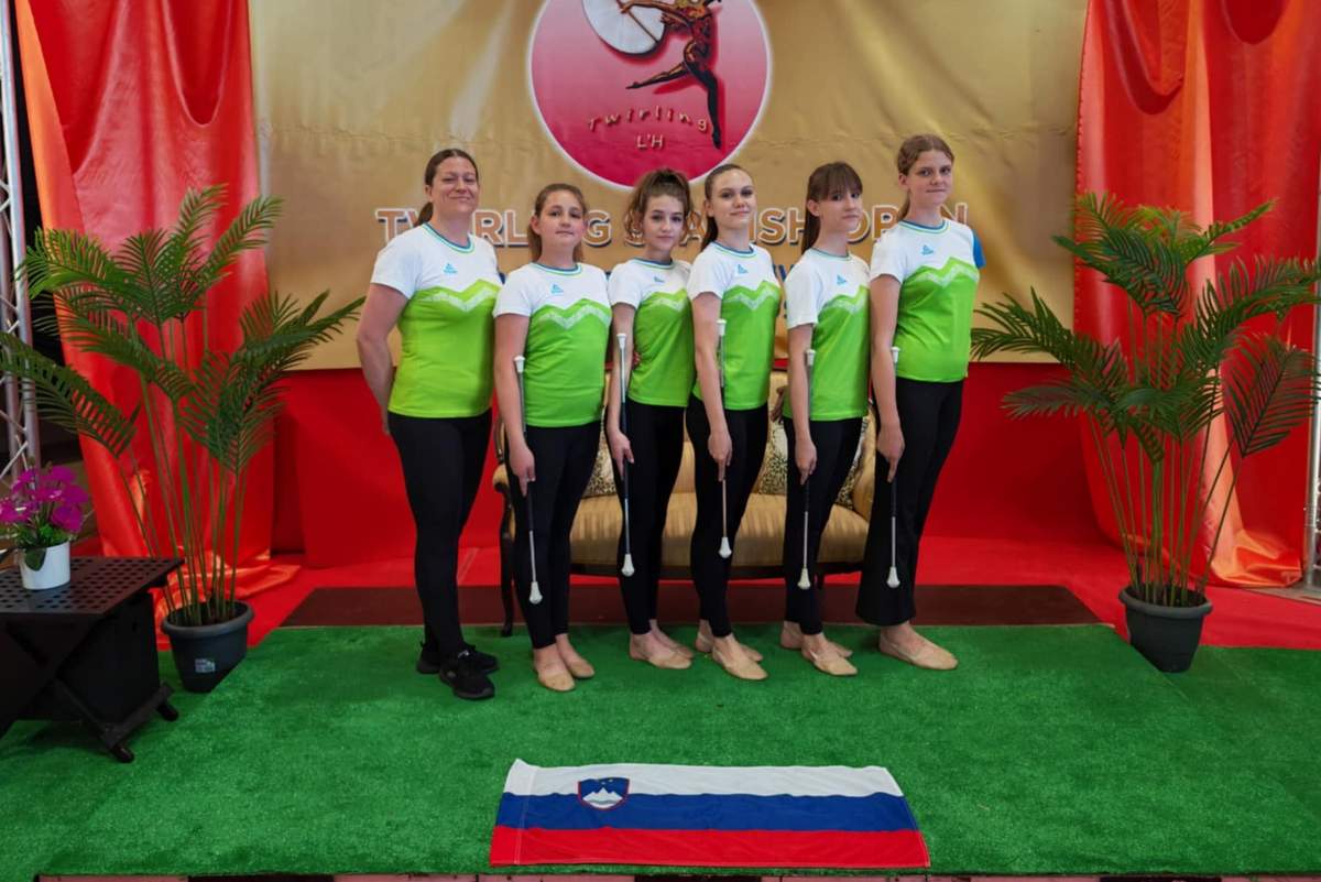 Tekmovalke Twirling kluba Sv. Jurij ob Ščavnici v Barceloni