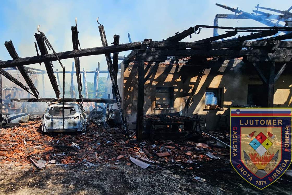 Poslopje je zgorelo Poslopje je zgorelo