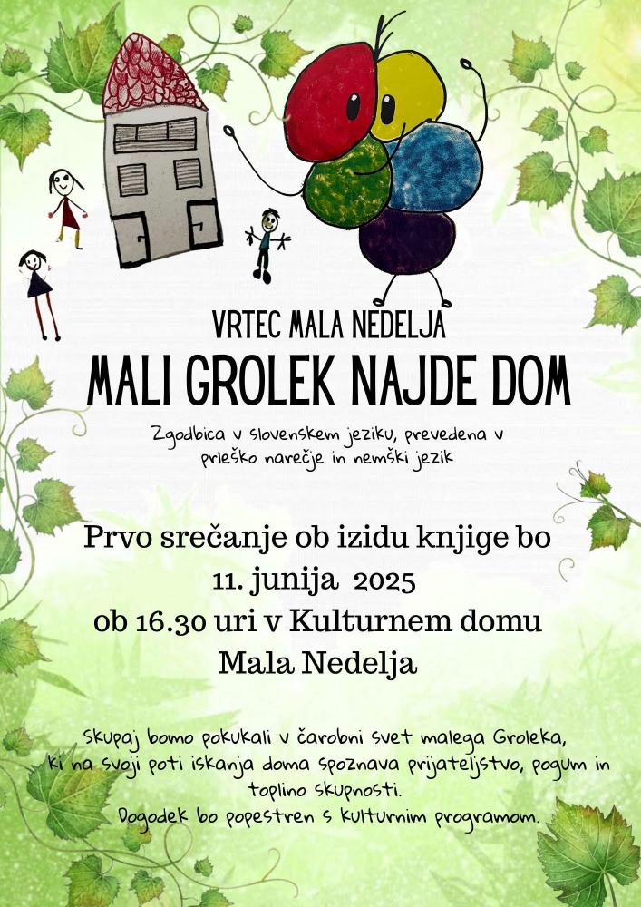Predstavitev knjige MALI GROLEK NAJDE DOM