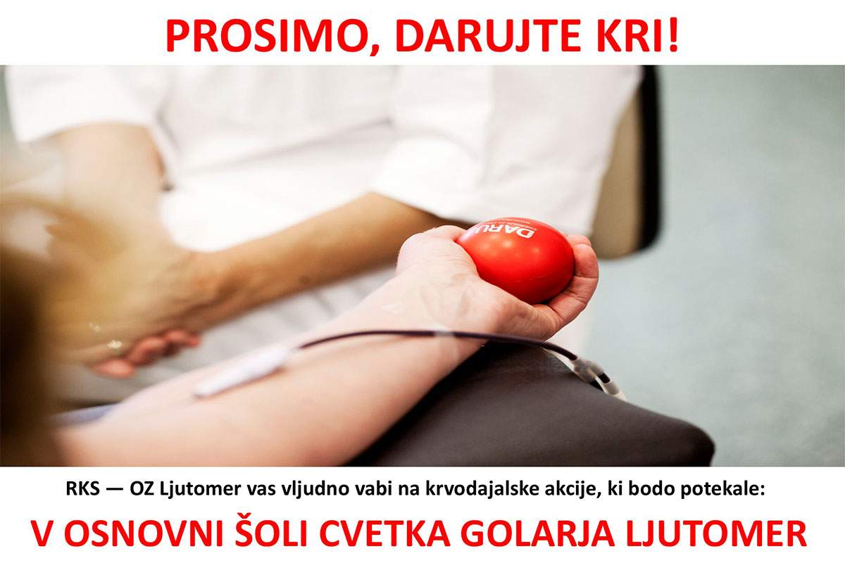 Rdeči križ Slovenije – Območno združenje Ljutomer krvodajalske akcije
