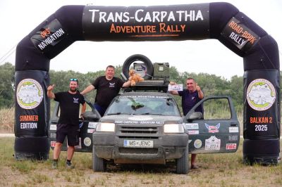 Ekipa Wine angels na Trans Carpathia Rally