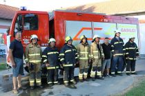 Sprejem gasilske cisterne v Orehovcih