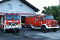 Sprejem gasilske cisterne v Orehovcih