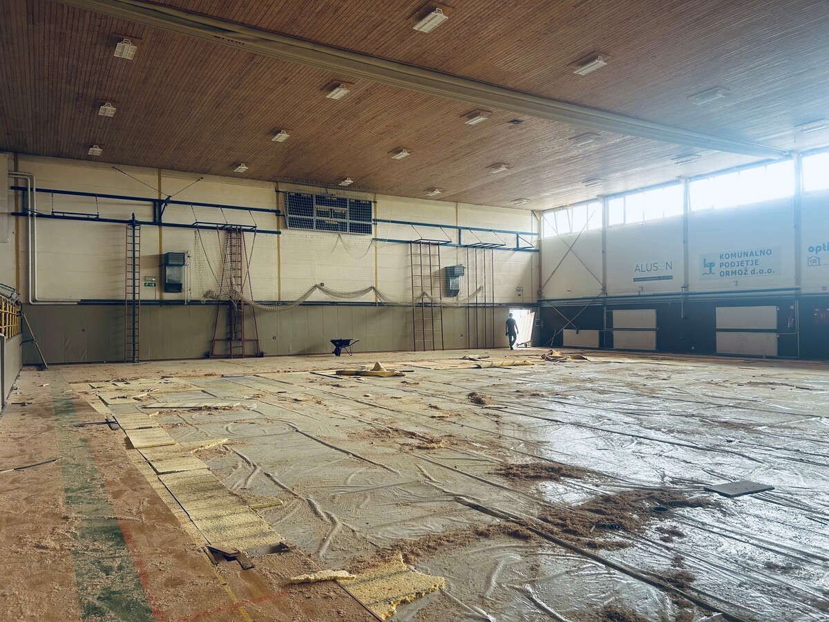 Prenova športne dvorane v Veliki Nedelji foto: Občina Ormož