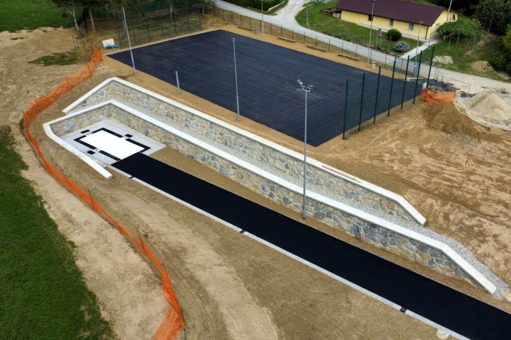 Zaključek gradnje nove atletske steze v Podgorcih, foto: Občina Ormož