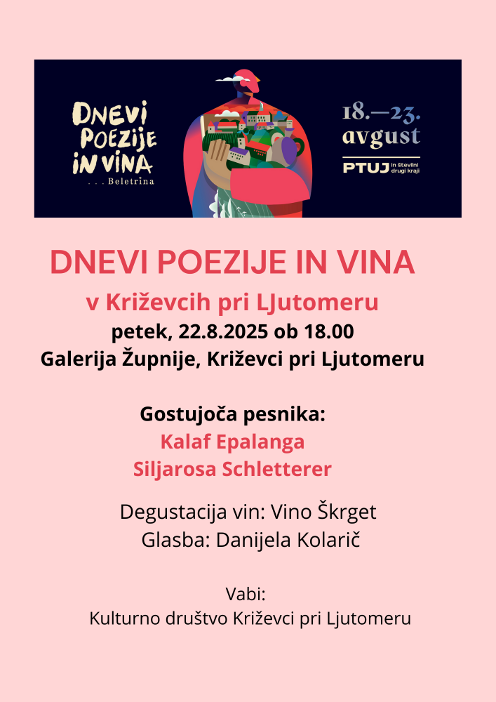 Dnevi poezije in vina v Križevcih pri Ljutomeru