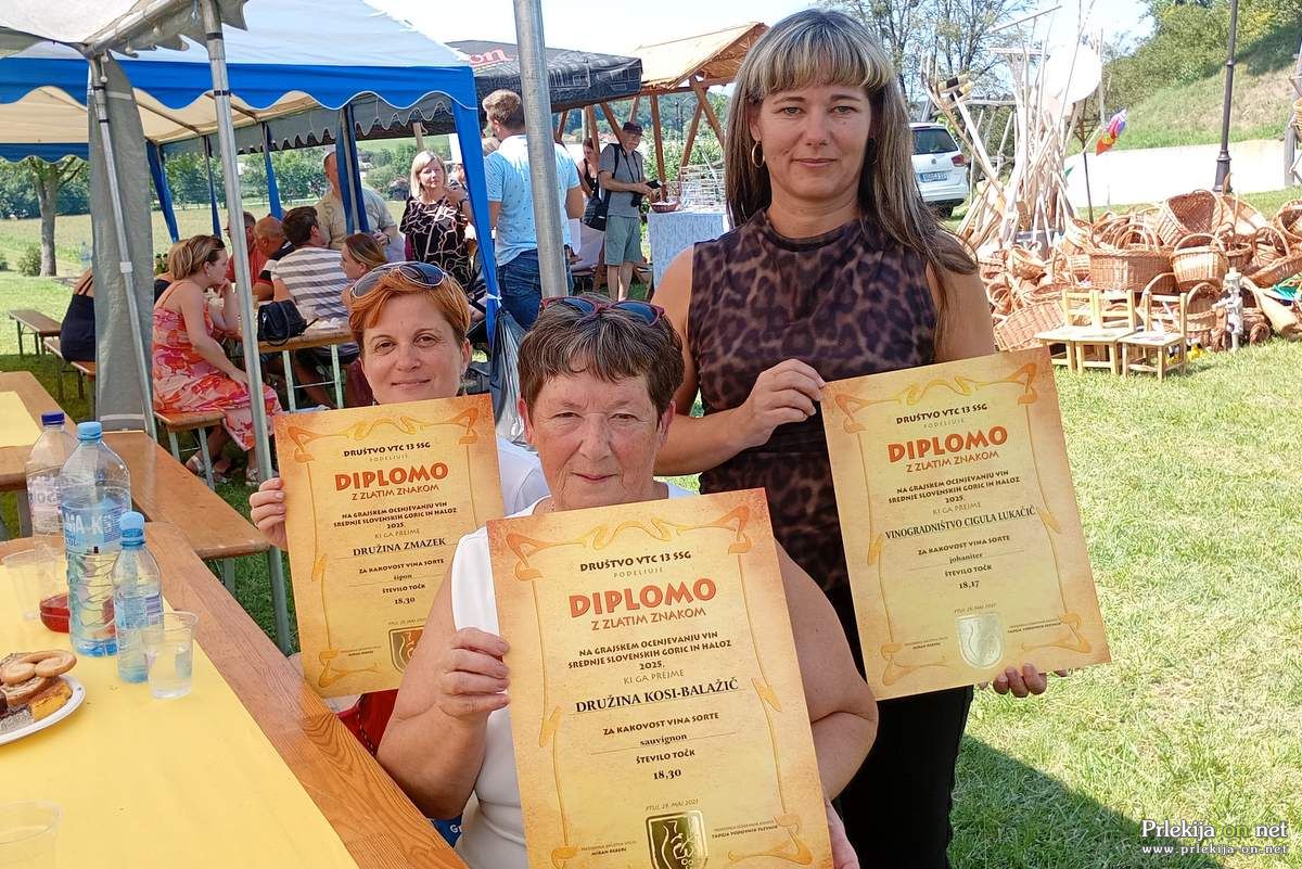 Podelitev diplom 22. Grajskega ocenjevanja vin