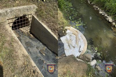 Prišlo je do iztekanja neznane snovi v reko Ščavnico