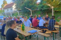 Postavljanje klopotca Društva vinogradnikov Mala Nedelja