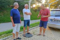 Postavljanje klopotca Društva vinogradnikov Mala Nedelja