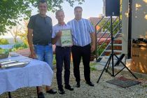 Postavljanje klopotca Društva vinogradnikov Mala Nedelja