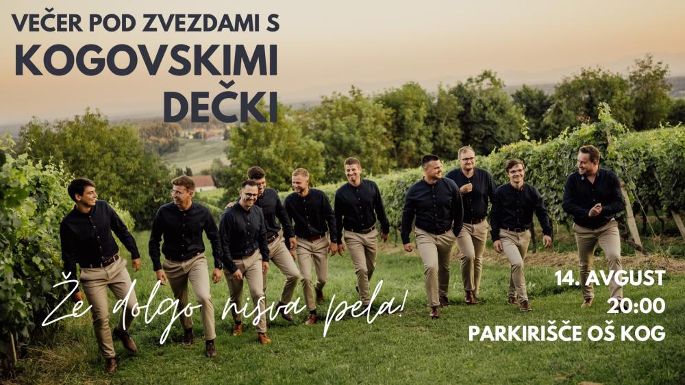 VEČER POD ZVEZDAMI S KOGOVSKIMI DEČKI - Že dolgo nisva pela!