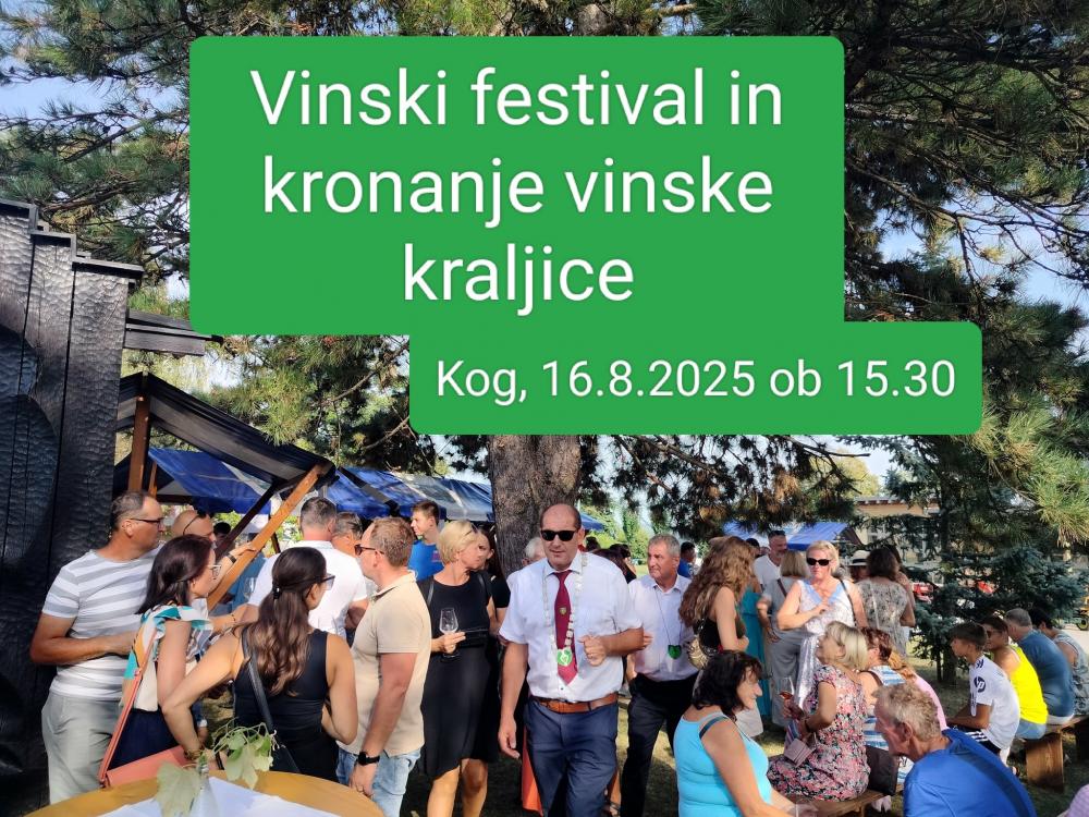 VINSKI FESTIVAL s kronanjem vinske kraljice