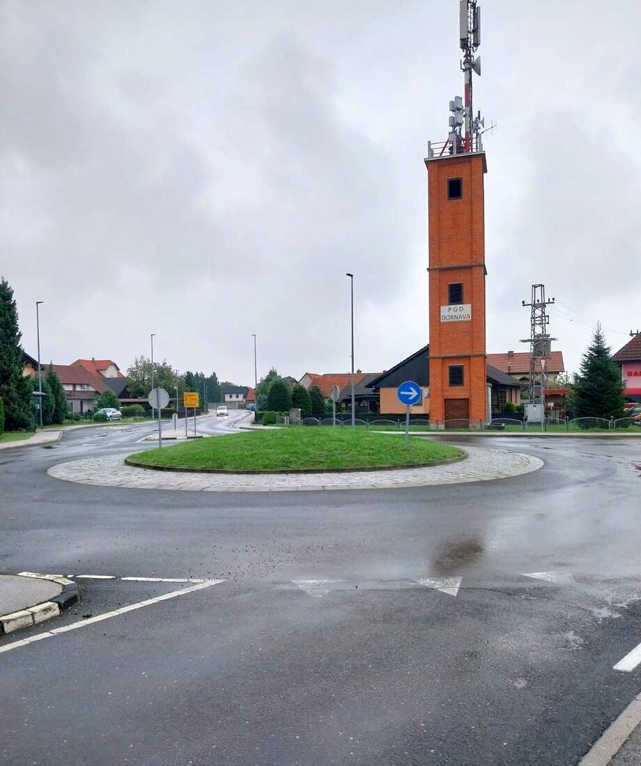 Krožišče pri PGD Dornava, foto: Občina Dornava